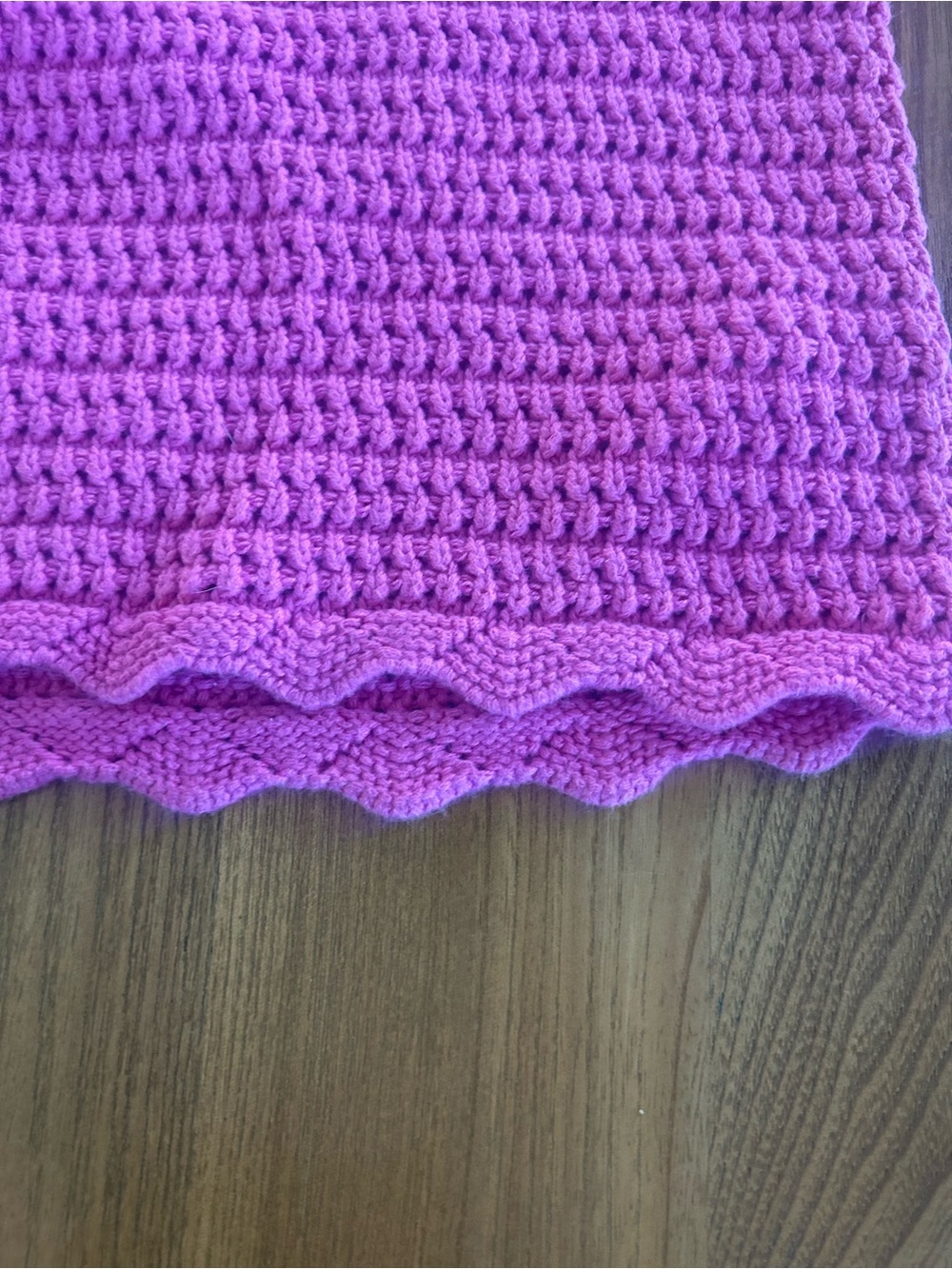 GAP Hot Pink Crochet-Knit Short Sleeve Top - Picture 4 of 5